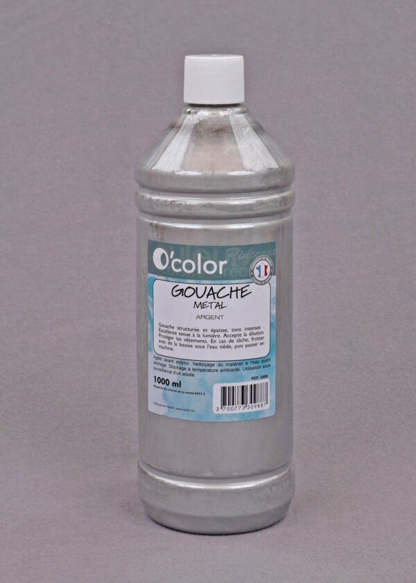 0988-Flacon-1000ml-gouache-argent-OColor-FR